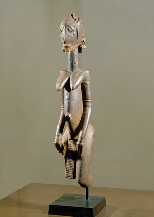 Female figure, probably an ancestral figure of the Dogon people from Mali …