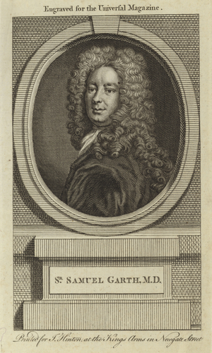 Sir Samuel Garth, M D (engraving)