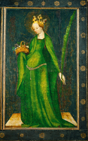 Saint Dorothea, panel of an altar (painting)