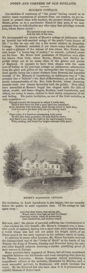 Moore's Sloperton Cottage (engraving)
