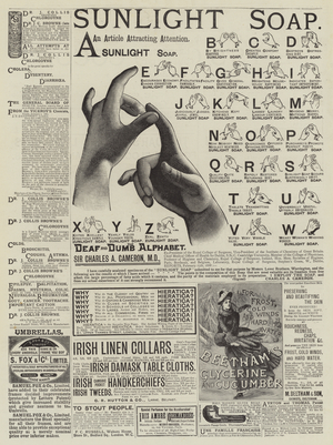 Page of Advertisements (engraving)