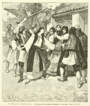 Un Mariage En Herzegovine (engraving)