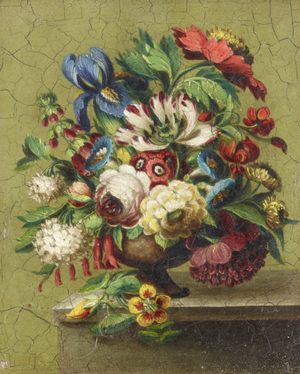A Vase of Flowers on a Table