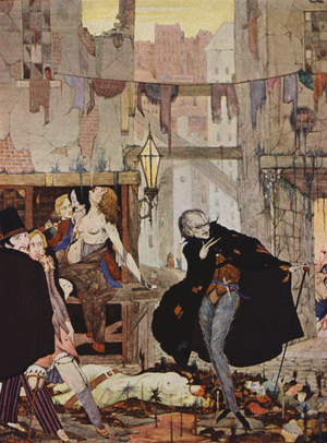 Edgar Allan Poe: The Man of the Crowd (colour litho)