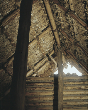 Detail of the roof construction (photo)