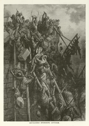 Crusaders storming Antioch (engraving)