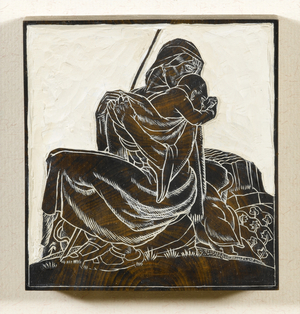 The Swineherd, c.1924 (woodblock print)