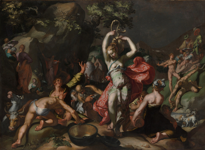 Moses Striking the Rock, 1596 (oil on canvas)