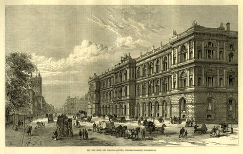 Westminster, Parliament Street Magazine Plate, UK, 1870s