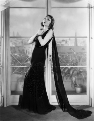 Claudette Colbert (b/w photo)