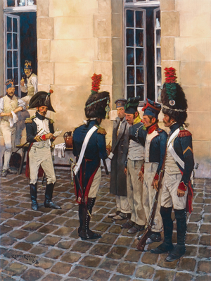 Foot Fighter of the Imperial Guard 1815, 2014 (oil on board)