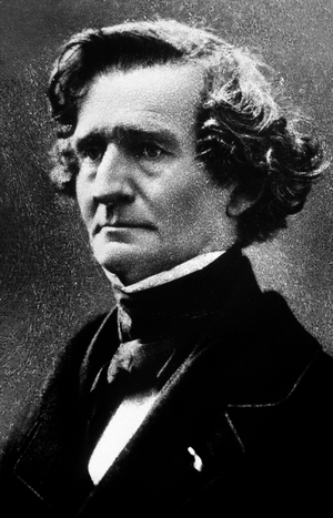 Hector Berlioz (1803-1869) French composer, photo by Nadar, 1858