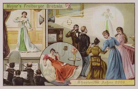 Theatre in the year 2000 (chromolitho)