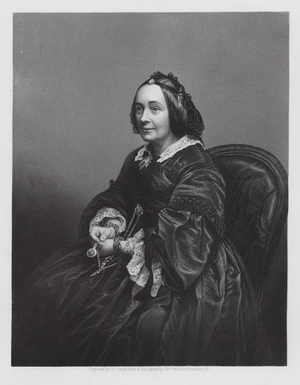 Anna Maria Hall, Irish novelist (engraving)