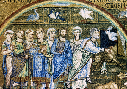 Italy. Venice. Saint Mark's Basilica. Noah's Ark. Mosaic. 12th-14th centuries.