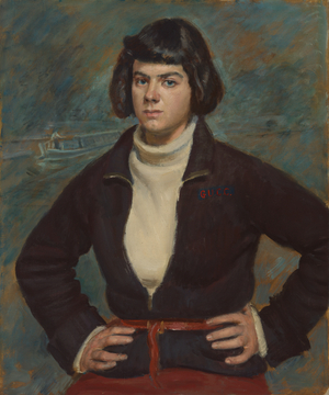 Christian Vlasto, A Canal-Boat Woman, 1944 (oil on canvas)