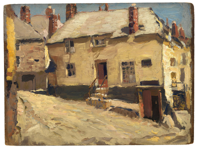 House at St. Ives, c.1910 (oil on wood panel)