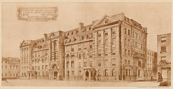 University College Hospital, Medical School and Nurses Home (litho)