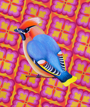 Waxwing, 2023 (oil on canvas)