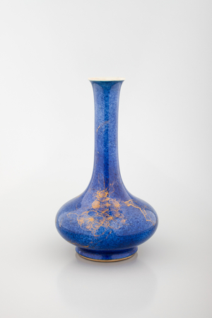 Vase, 1700-1799 (porcelain with blue glaze)