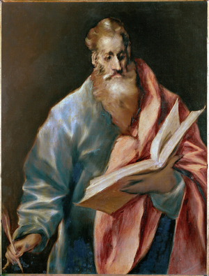 Saint Simon, apostle (painting on canvas)
