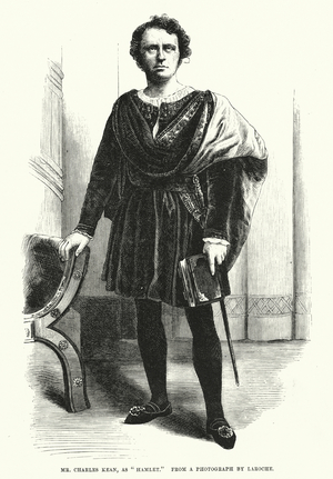 Mr Charles Kean, as "Hamlet" (engraving)