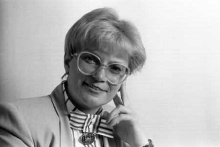 Minister of Urban Planning Gerda Hasselfeldt (FRG CSU)..., 1989 (photo)
