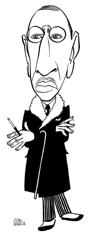 Igor Stravinsky, caricature