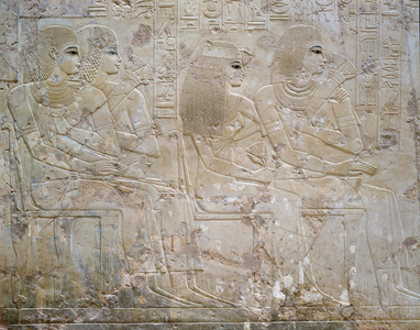 Egyptian art : Scene of a lunch - Tomb of Ramose ( n*55 ), Thebes - Sheikh Abd el-Qurna XVIII Dynasty
