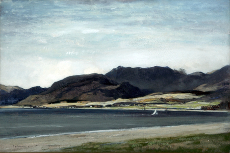 The Hills of Ardgower (oil on canvas)