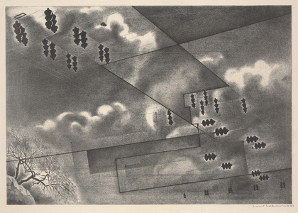 Sky Overcast, 1951 (litho)