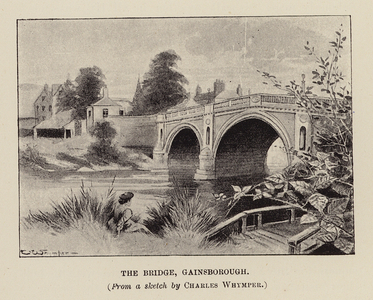 The Bridge, Gainsborough (litho)