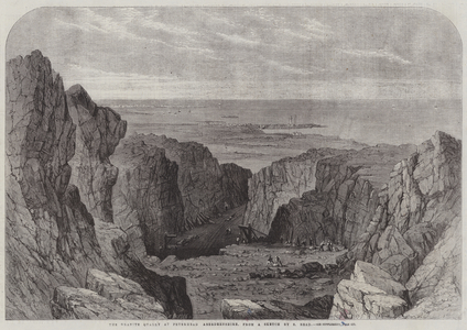 The Granite Quarry at Peterhead, Aberdeenshire (engraving)