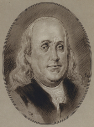 Portraits of American Statesmen: Benjamin Franklin (litho)