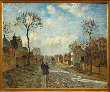 Street in Louveciennes (oil on canvas)