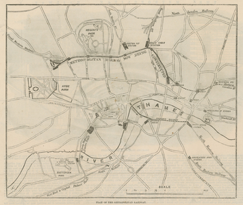 Plan of the Metropolitan Railway (engraving)