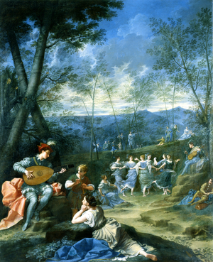Dance of the Nymphs, c.1725 (oil on canvas)