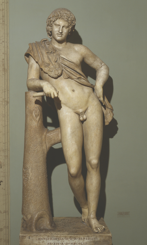 Satyr resting, Roman copy in marble from the original by Greek sculptor Praxiteles, 4th century BC, Roman Civilization