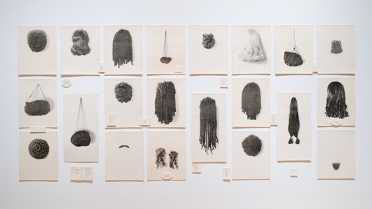 Wigs (Portfolio), 1994 (waterless litho)