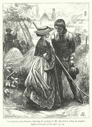 Illustration for The Vicar of Wakefield (engraving)