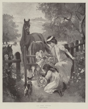 At the Stile (litho)