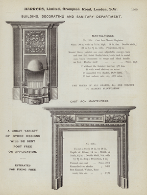 Page from Harrods catalogue, 1903 (litho)
