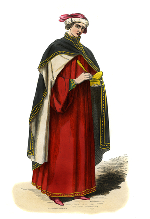 Italian doctor -  14th century costume