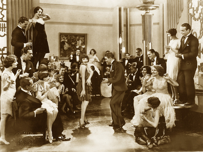Charleston dancers at a dance event in the 20's (photo)