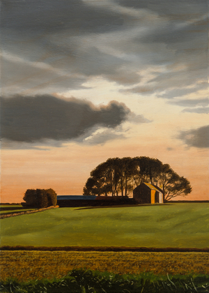 Littleton Wood Barn - Autumn, 2014 (oil on canvas)