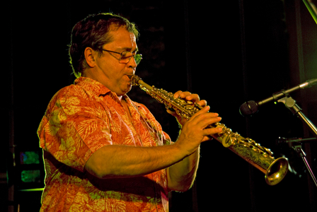 Alain Meaune, a member of French Dixieland band Les Haricots Rouges,