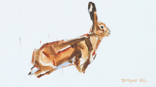 Hare, 2022 (oil on canvas)