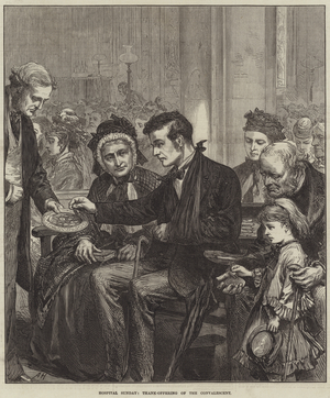Hospital Sunday, Thank-Offering of the Convalescent (engraving)