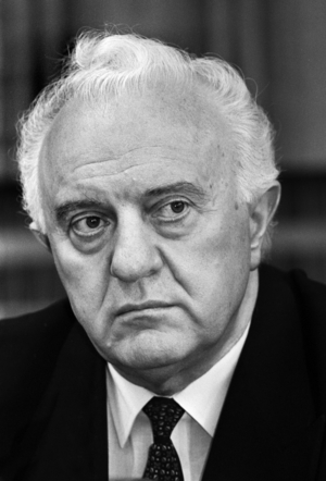 Visit of the President of Georgia Eduard A. Shevardnadze in Bonn, 1993 (photo)