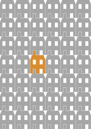 Grey Paper House_Large, 2020 (digital)